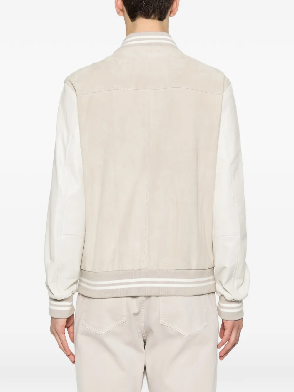Striped Bomber Jacket