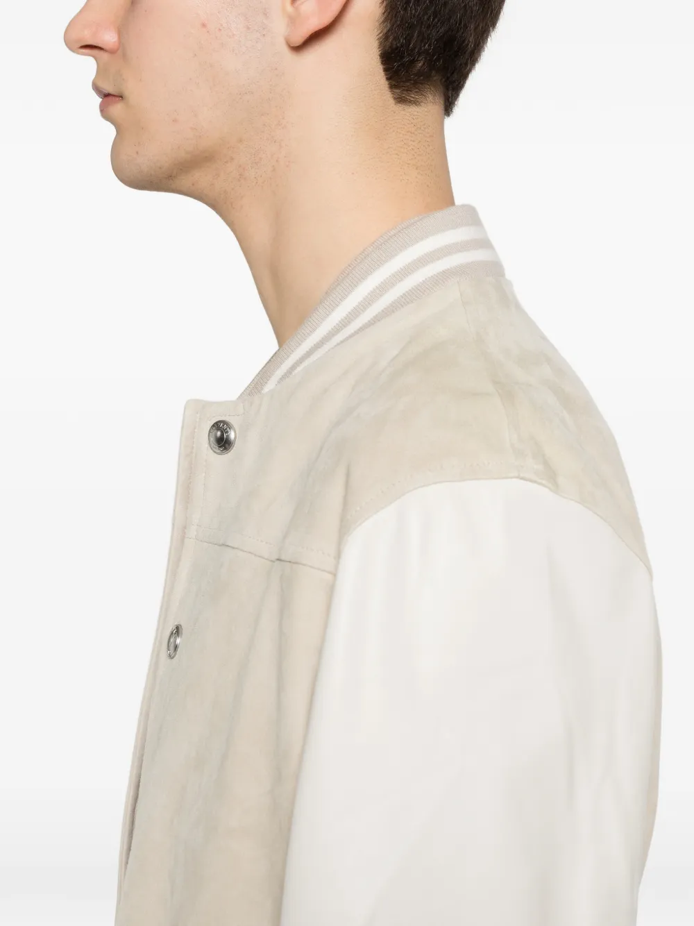 Striped Bomber Jacket