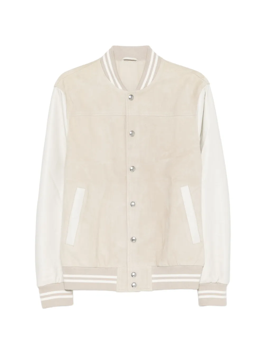 Eleventy Bomber a righe - Toni neutri