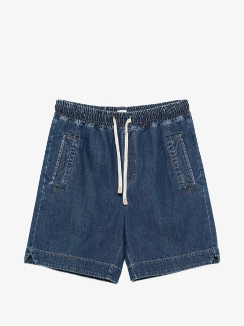 Eleventy drawstring denim shorts