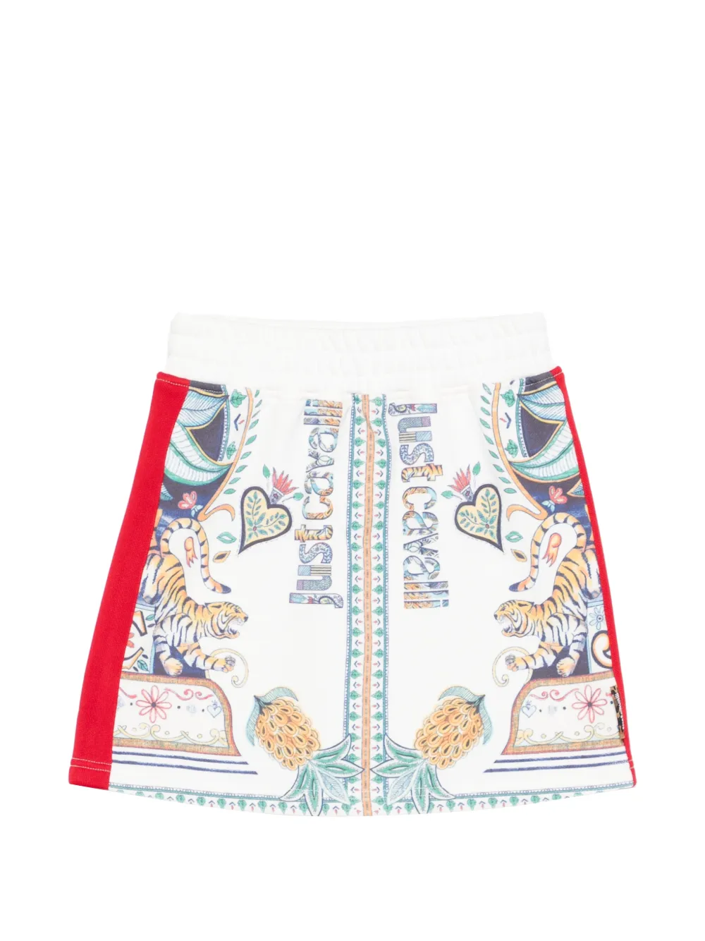 Just Cavalli tiger-print skirt - Bianco
