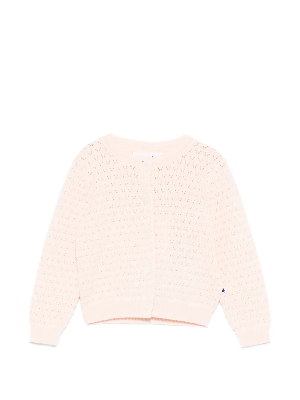 Molo Goldie open-knit cardigan - Rosa