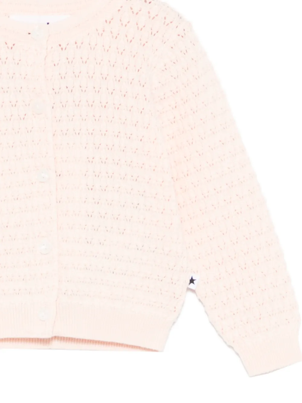 Molo Goldie opengebreid vest Roze