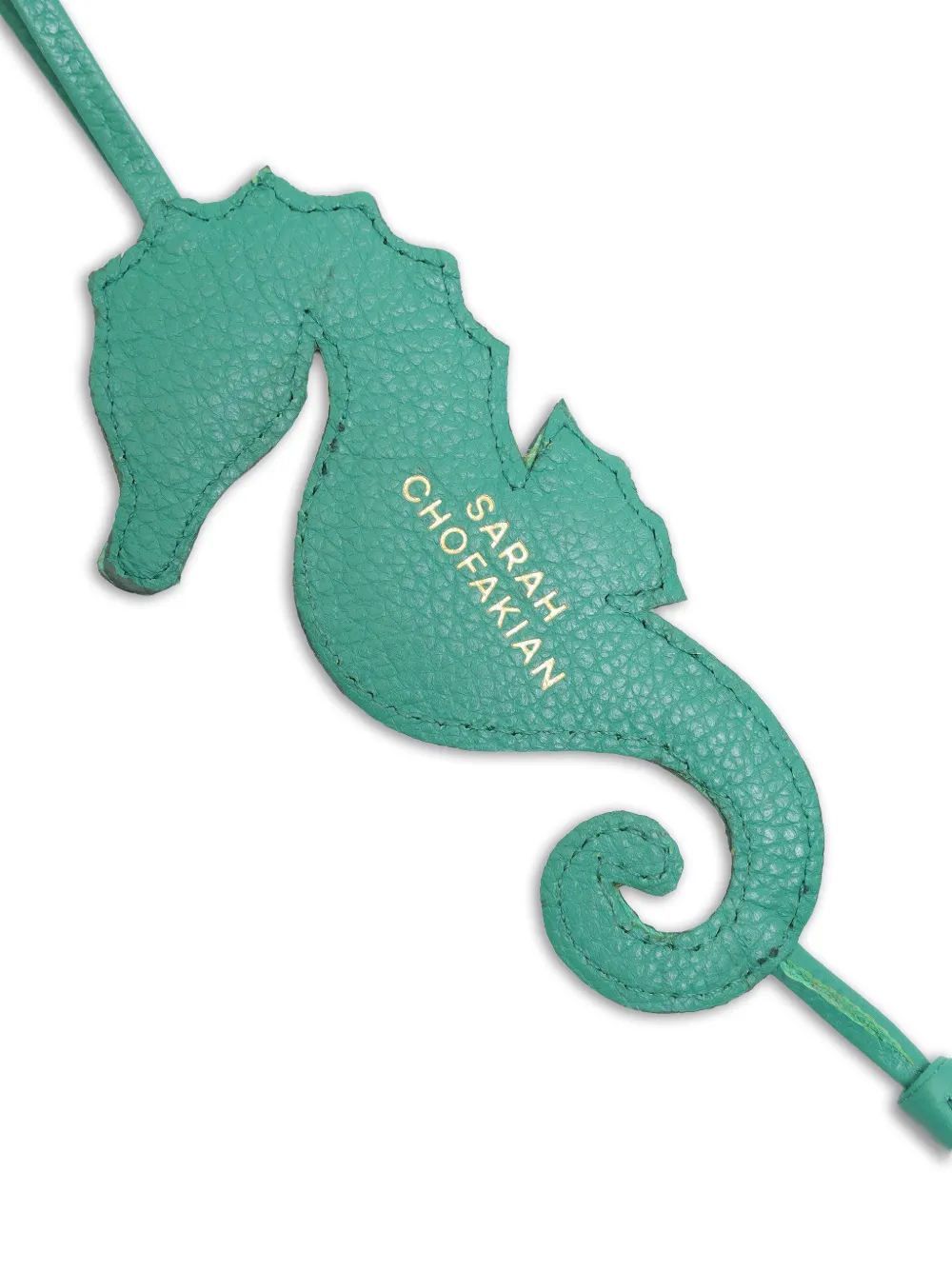  Sarah Chofakian Seahorse Keyring - Green 