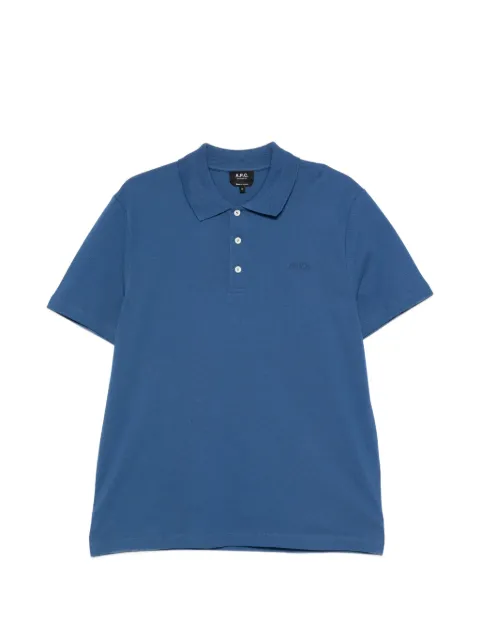 A.P.C. playera tipo polo con logo bordado