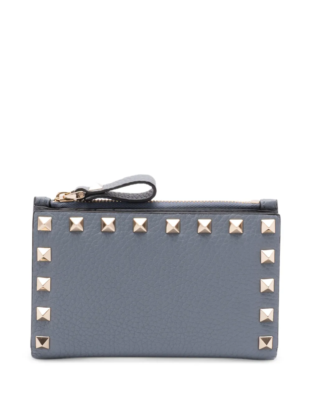  Valentino Garavani Studded Zip Wallet - Grey 