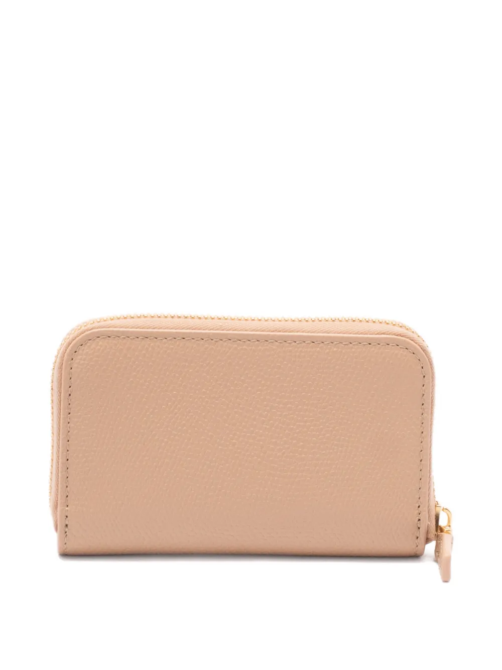 Valentino Garavani VLogo Signature portemonnee van bewerkt leer Beige