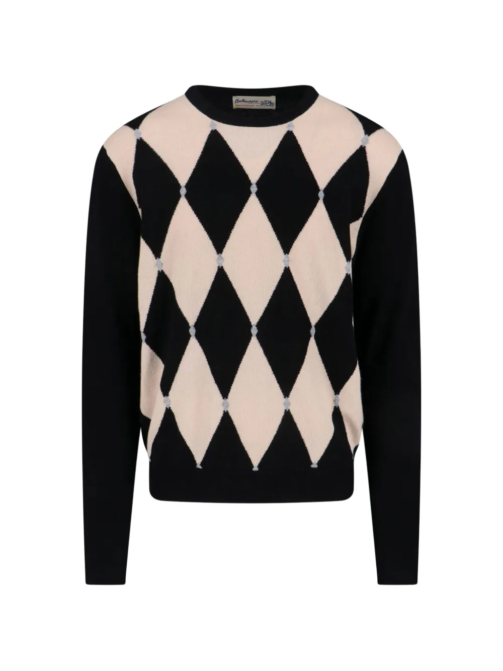 Ballantyne 菱形纹针织毛衣 | 黑色 | Image 1