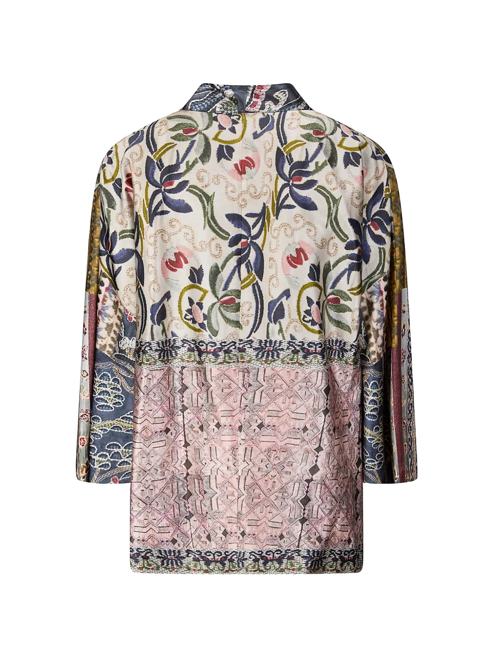  Hui Hui Printed Silk Jacket - Neutrals 