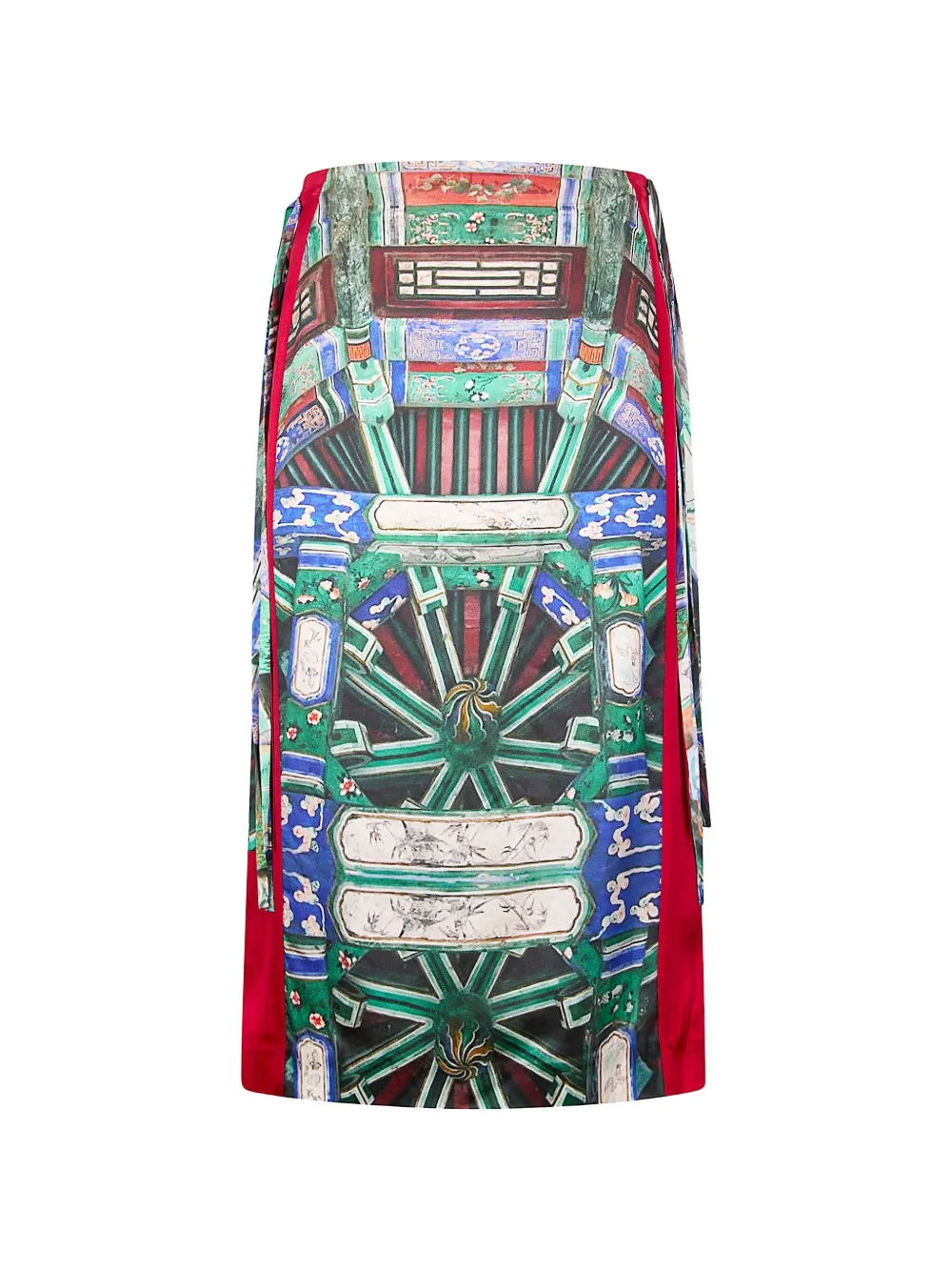 Hui Hui floral print skirt - Blu