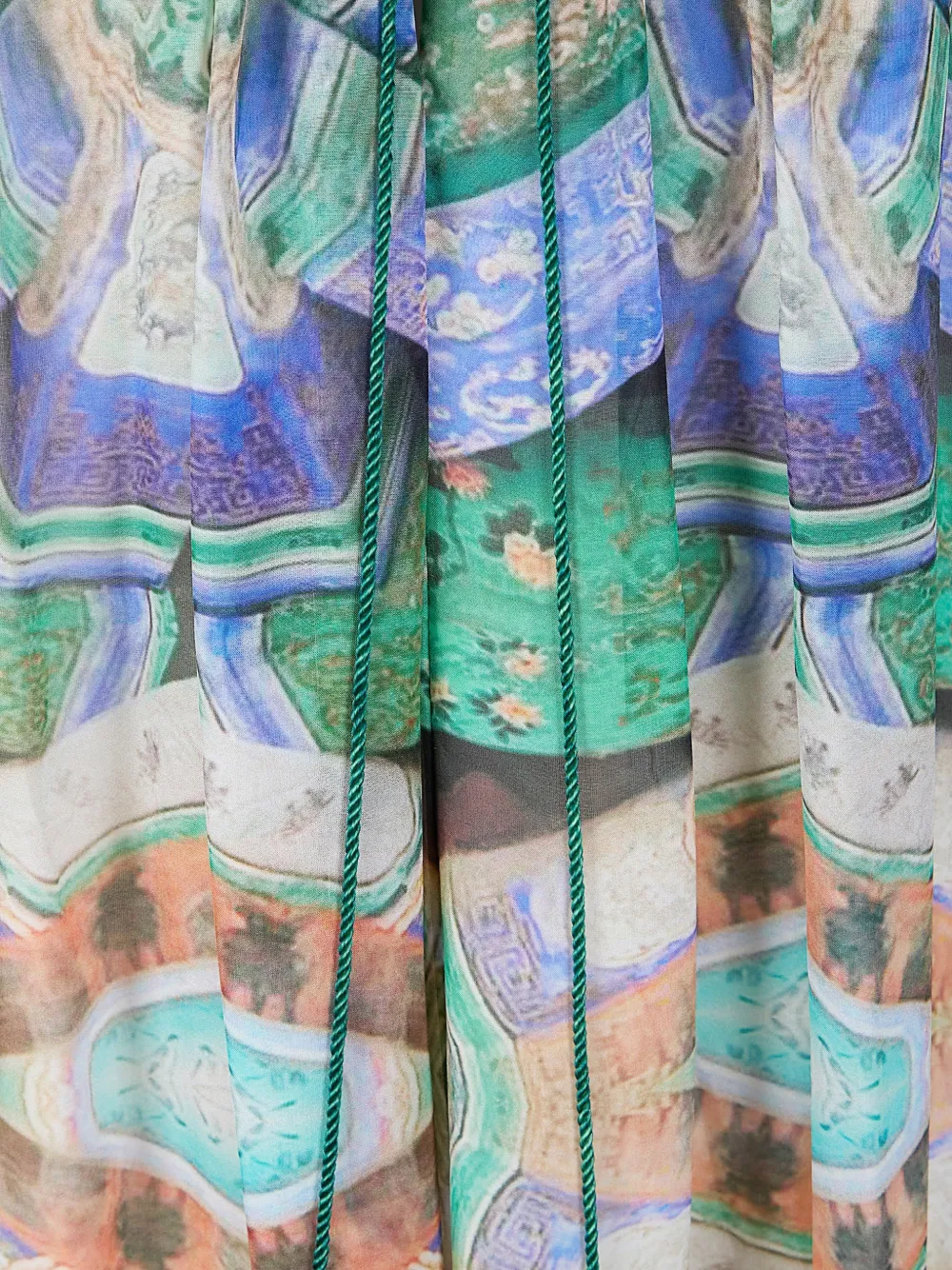  Hui Hui Floral Printed Dress - Blue 