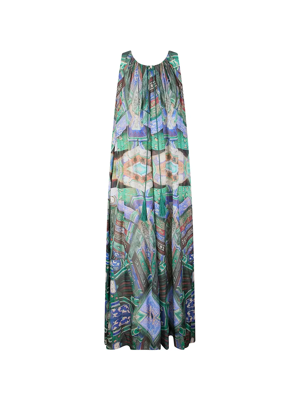 Hui Hui floral printed dress - Blau