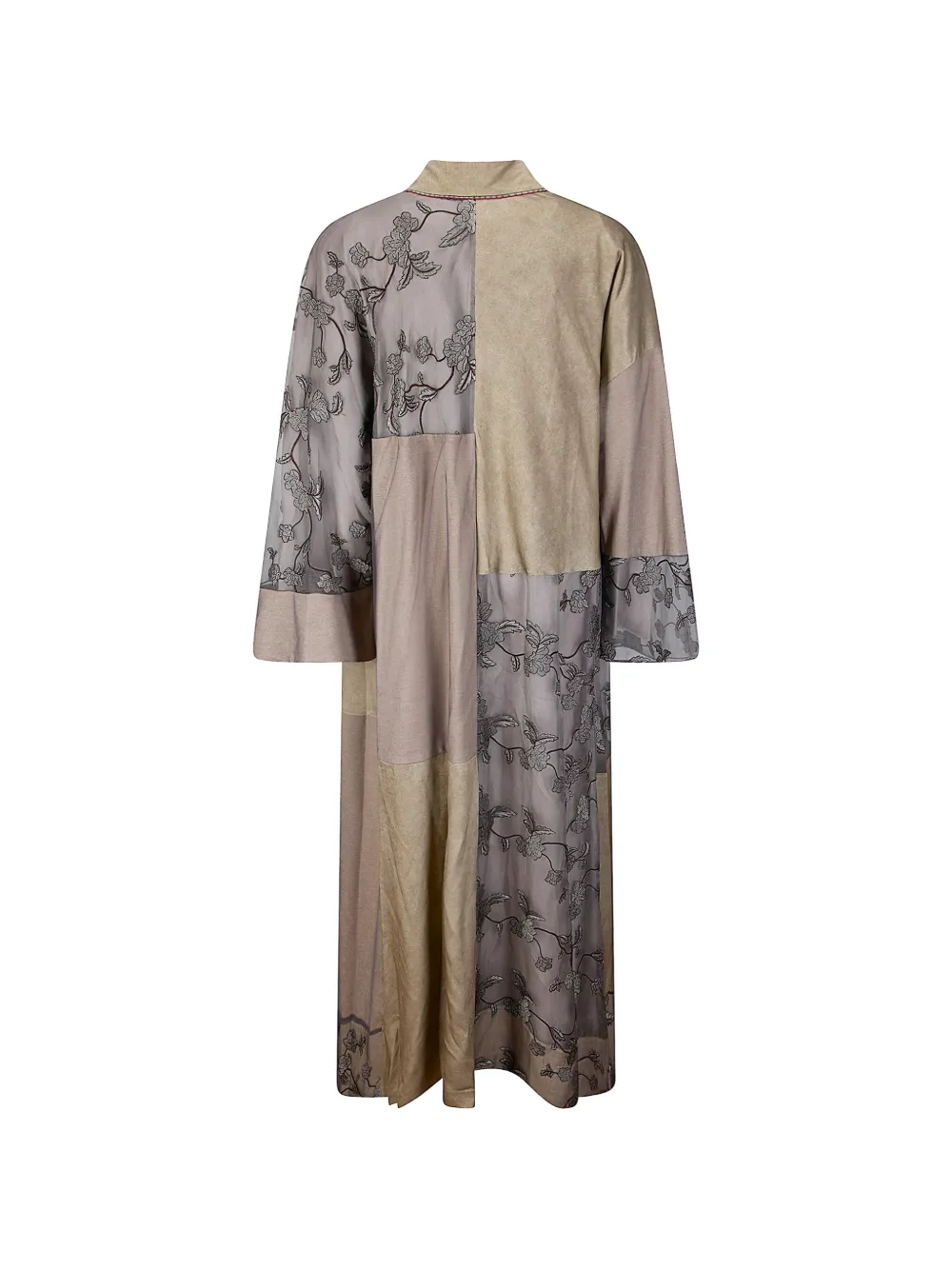  Hui Hui Floral-embroidered Kimono - Neutrals 