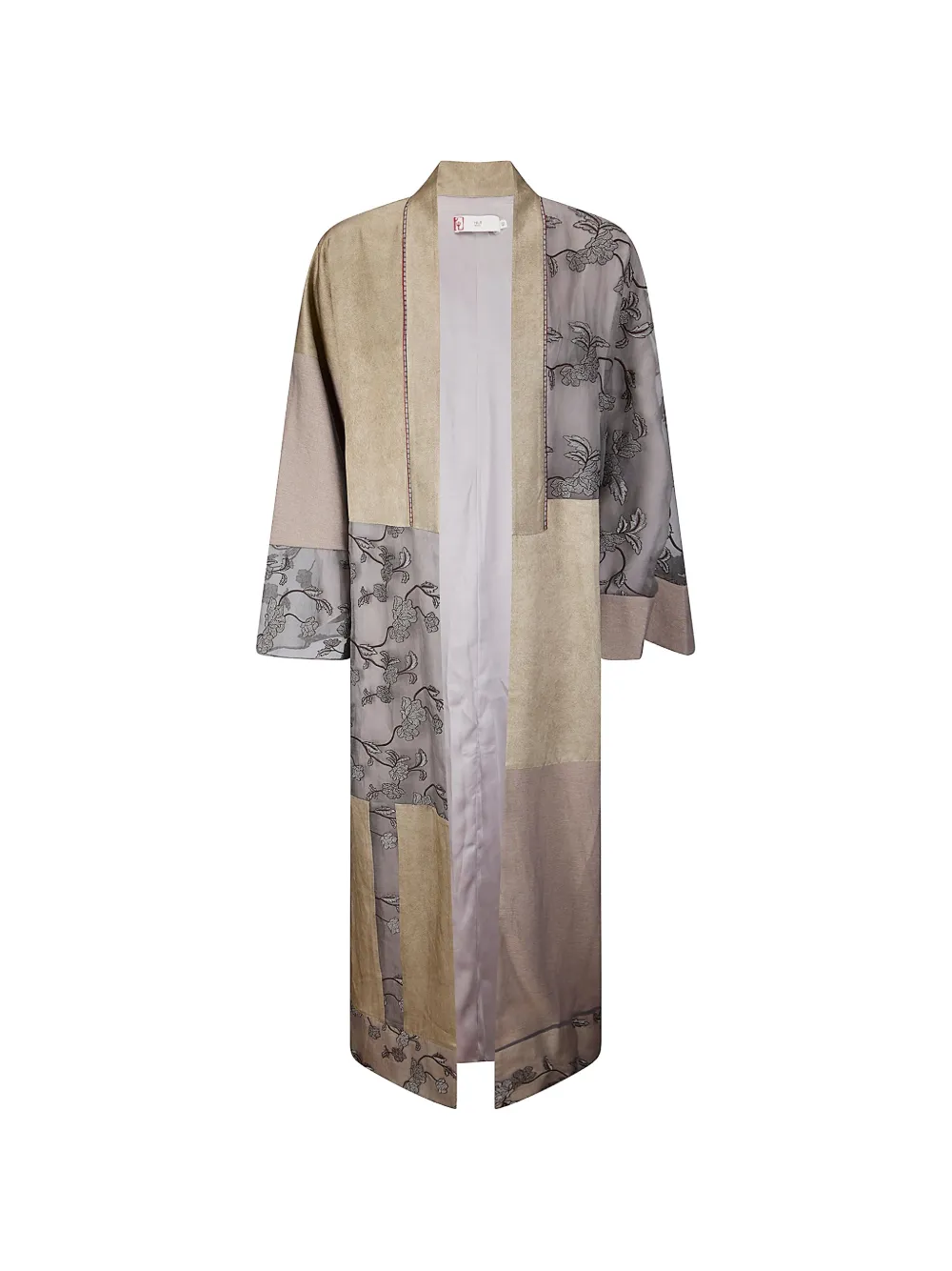 Hui Hui floral-embroidered kimono - Nude