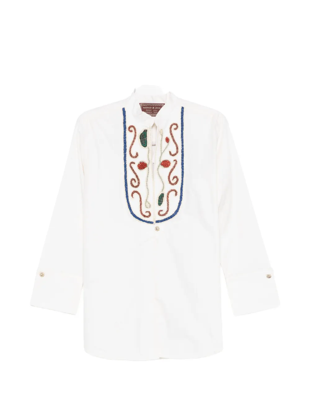 ALEMAIS Velora embroidered blouse - Toni neutri