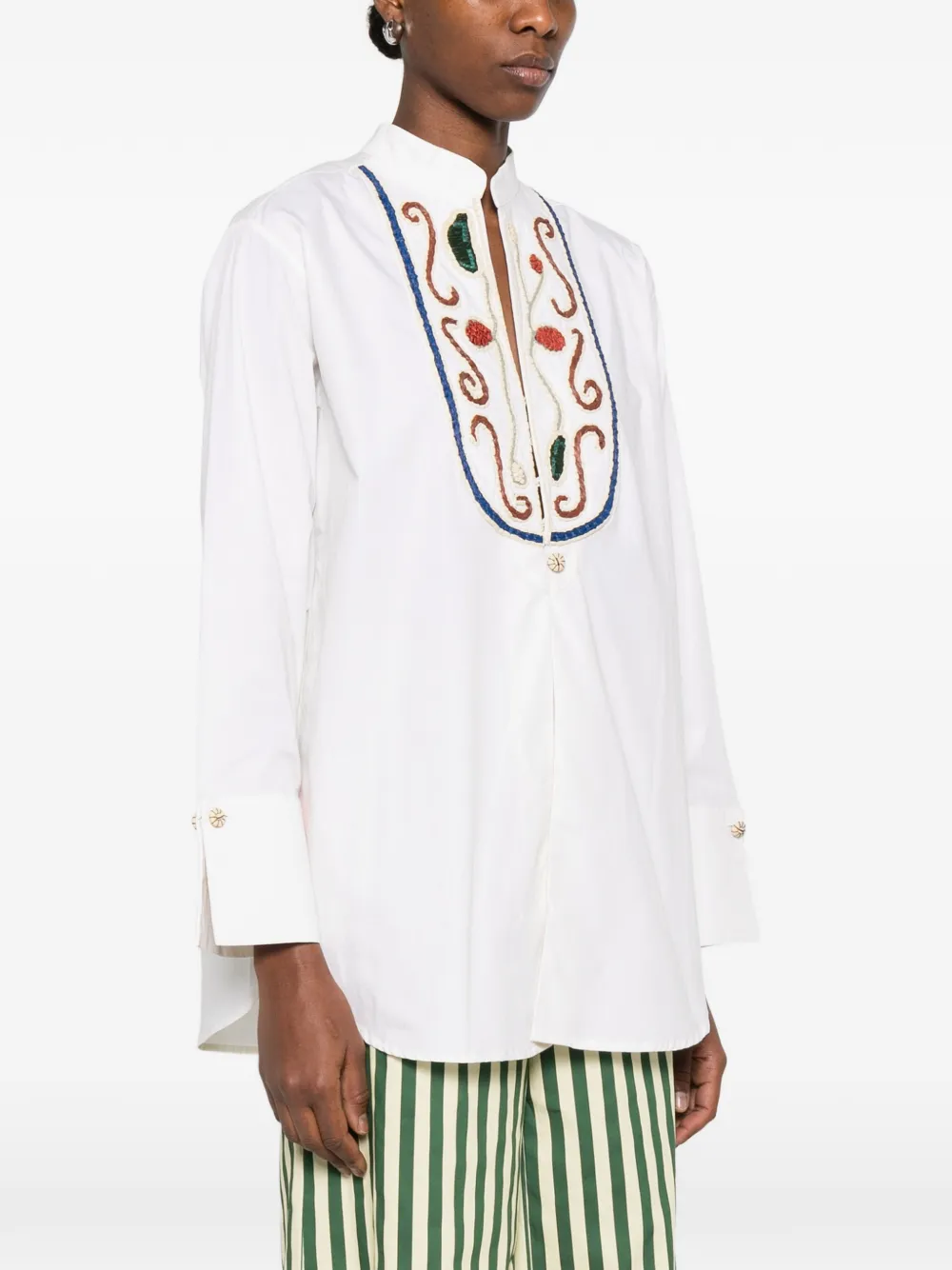 Alemais Velora Embroidered Blouse - Neutrals 