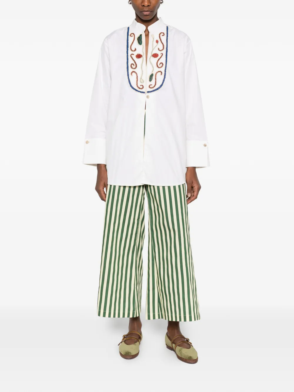  Alemais Velora Embroidered Blouse - Neutrals 