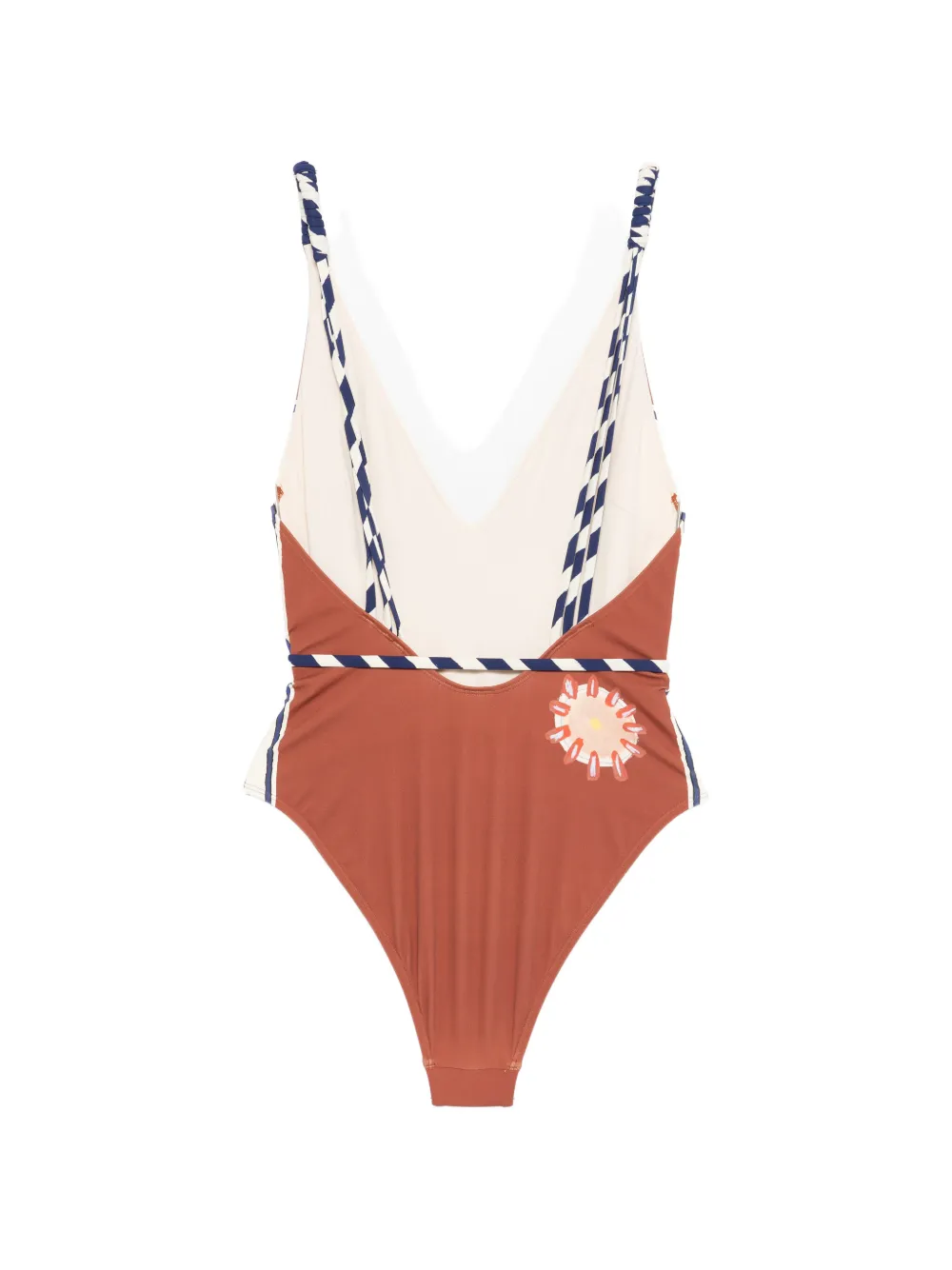  Alemais Soleil D'amour Printed Swimsuit - Brown 