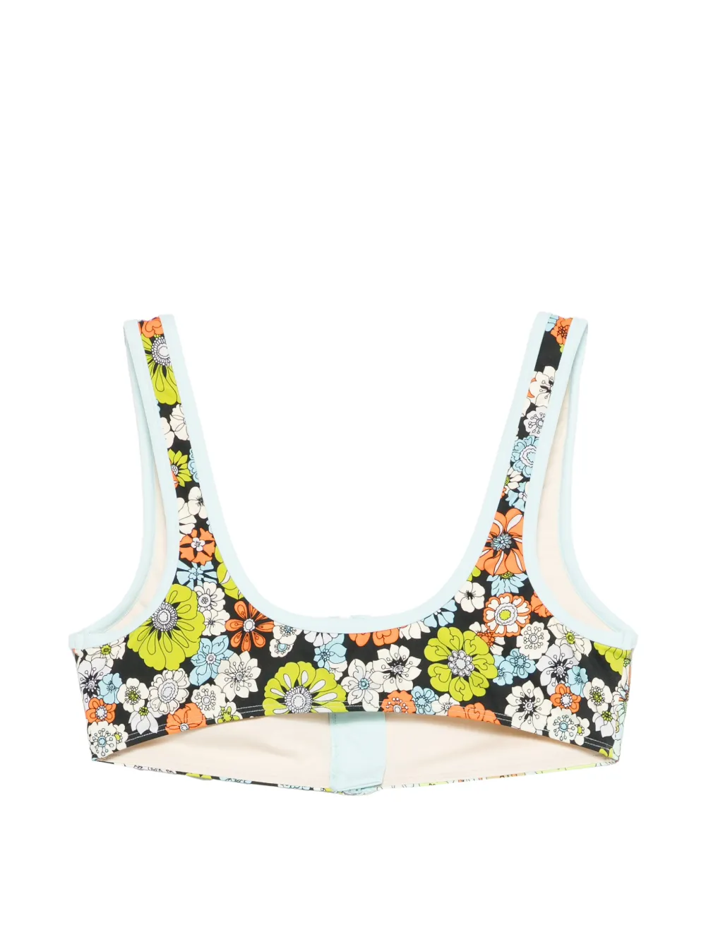  Alemais Top De Bikini Con Estampado Floral - Azul 
