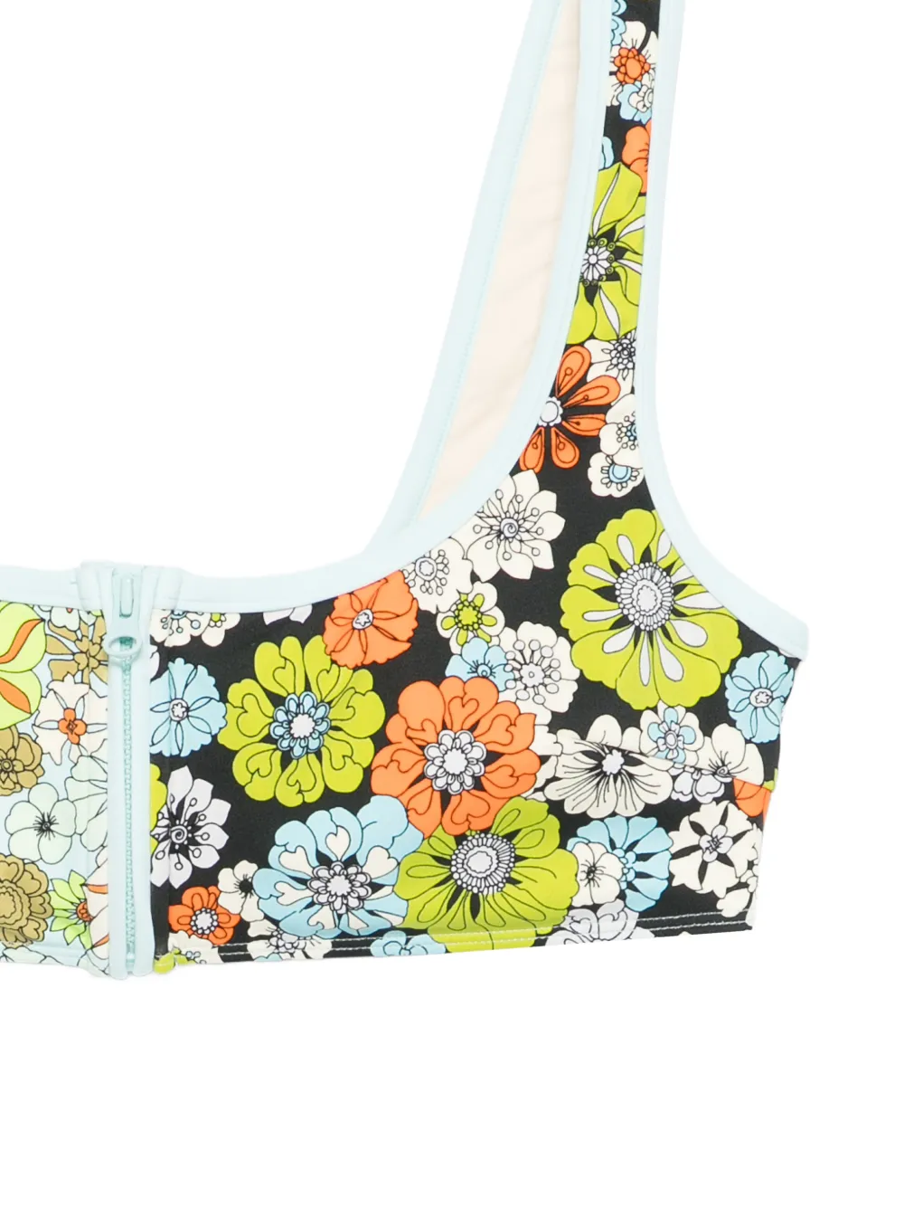  Alemais Top De Bikini Con Estampado Floral - Azul 