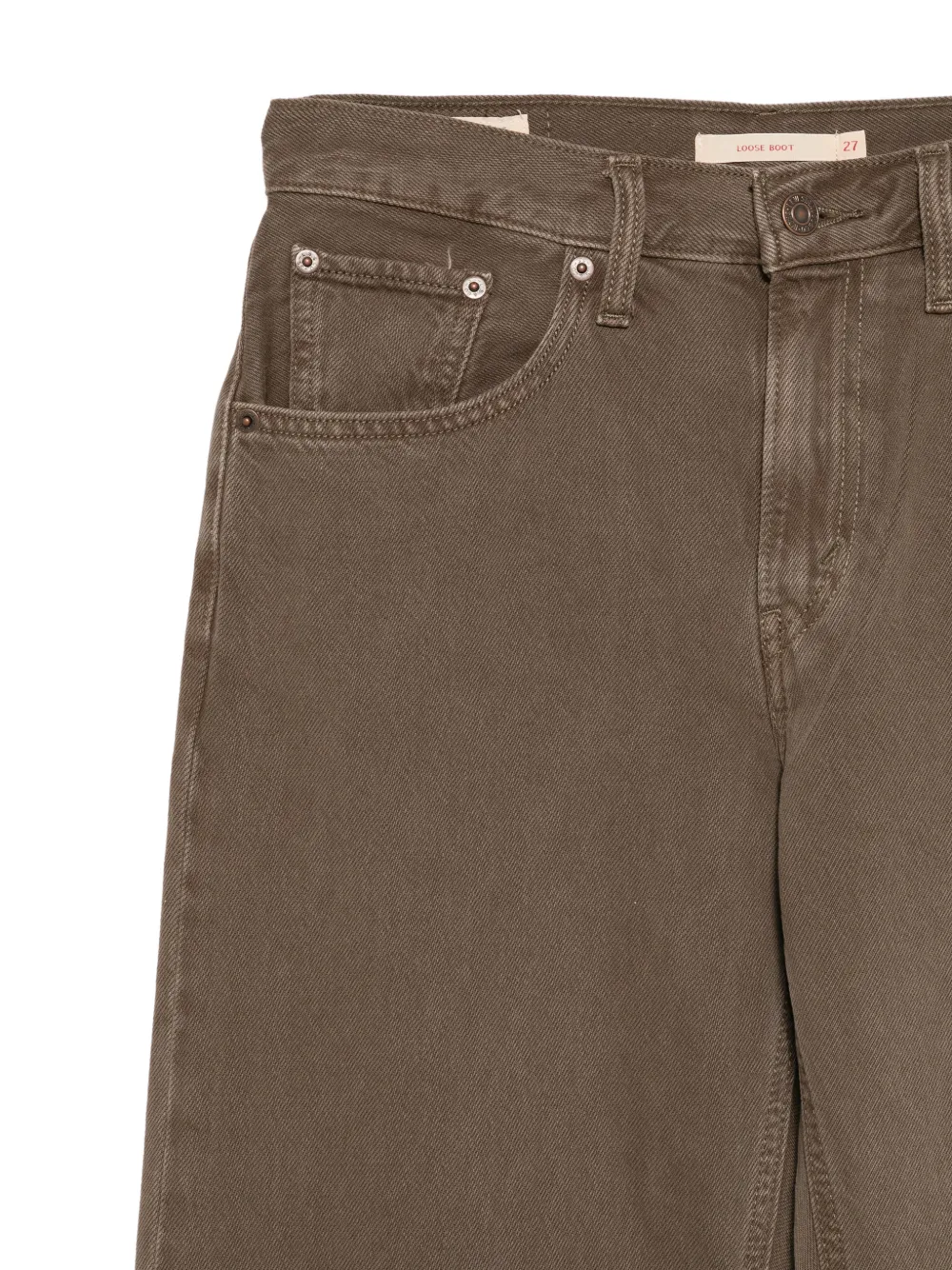  Levi's Loose Boot Washed Jeans - Brown 