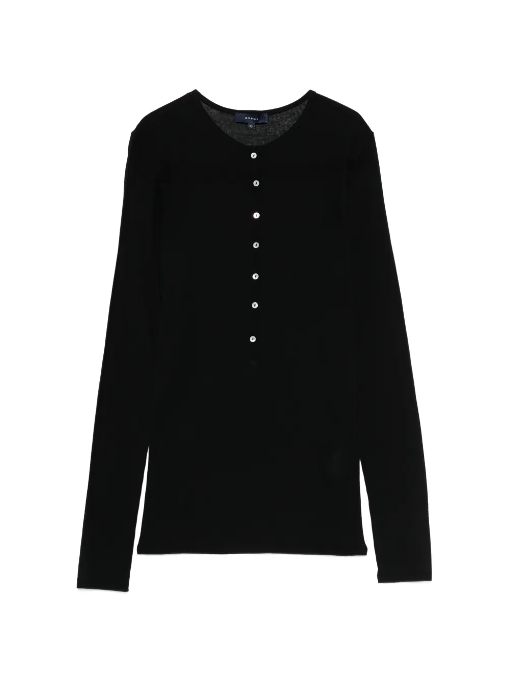 Soeur Isabella buttoned top - Nero
