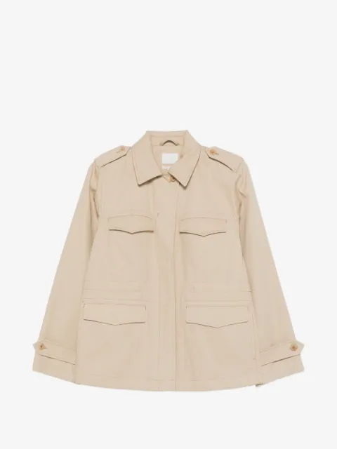 A.P.C. chamarra con bolsillos y solapa