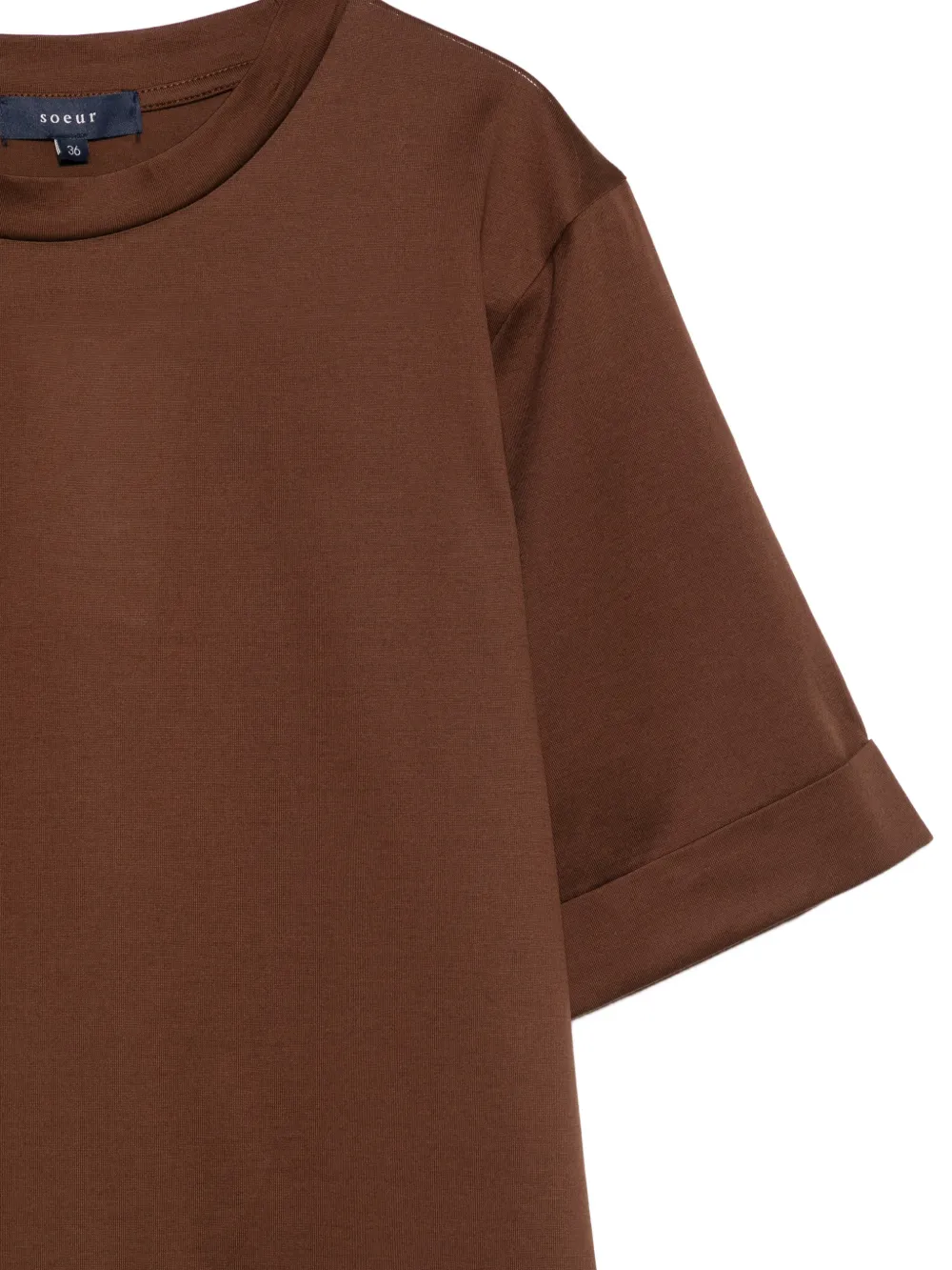 Soeur Ama T-shirt met manchetten Bruin