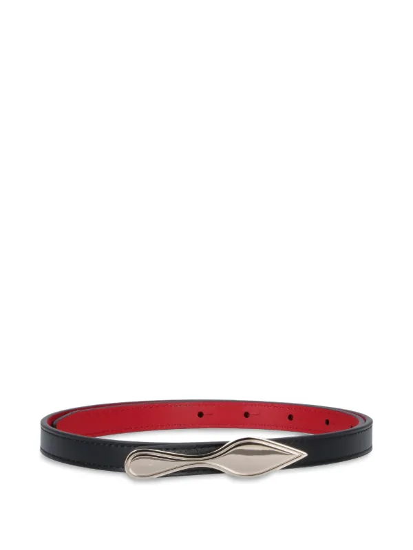 Christian Louboutin Bettina Reversible Leather Belt, Black Christian Louboutin Bettina Reversible Leather Belt | Neiman  main image 2