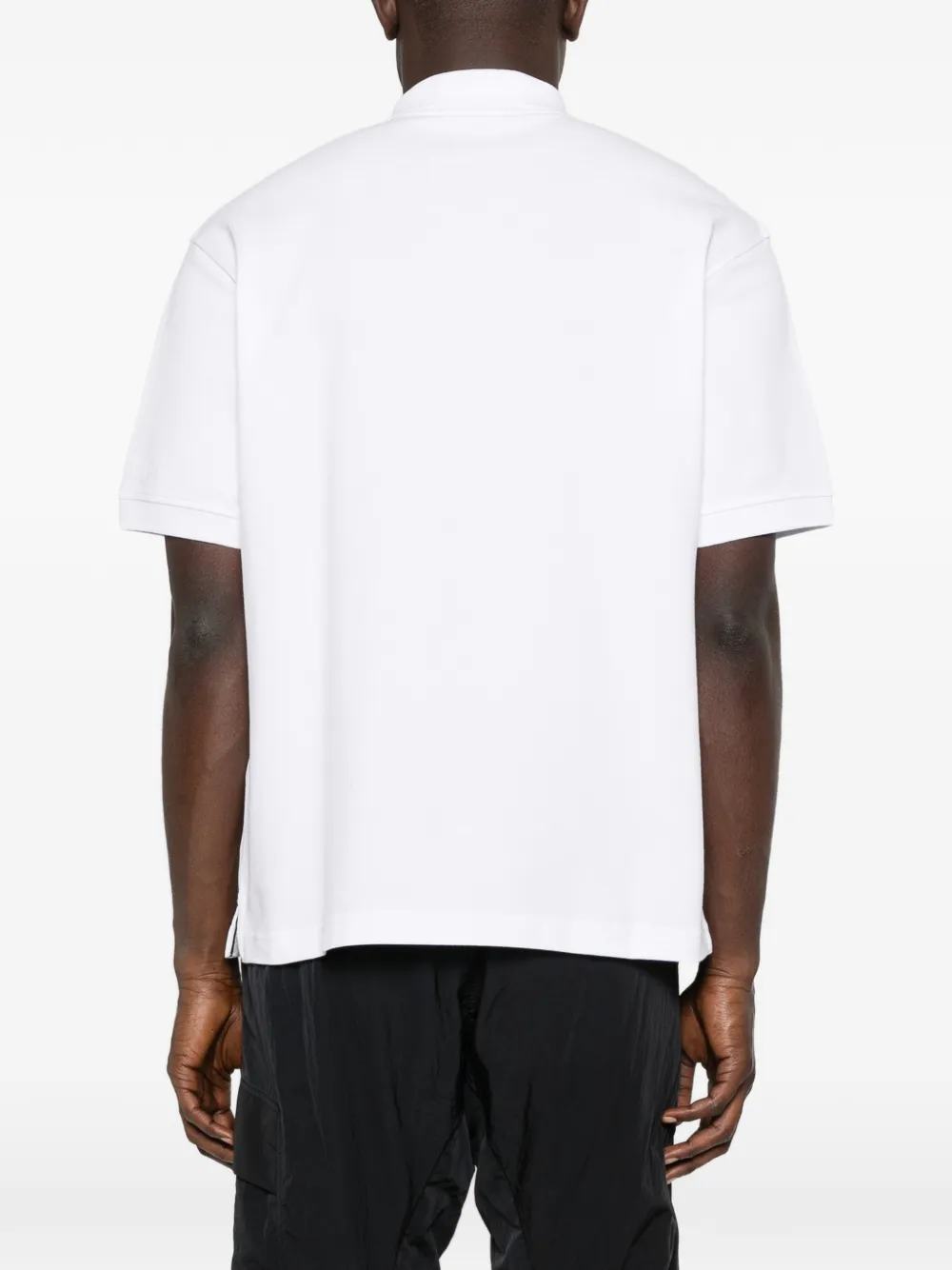 Stone Island Poloshirt met geborduurd logo Wit