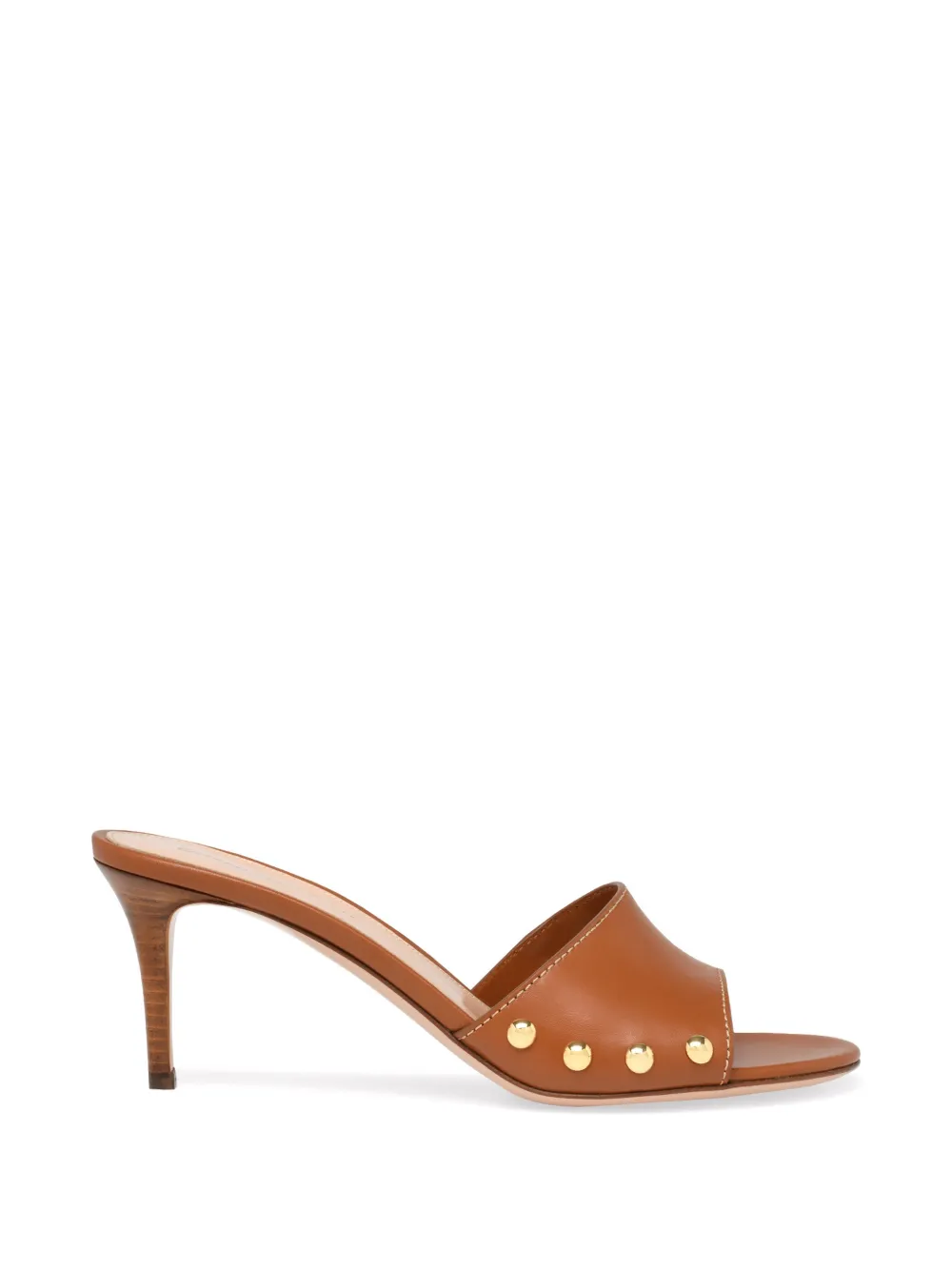 Gianvito Rossi Sandalen met studs Bruin