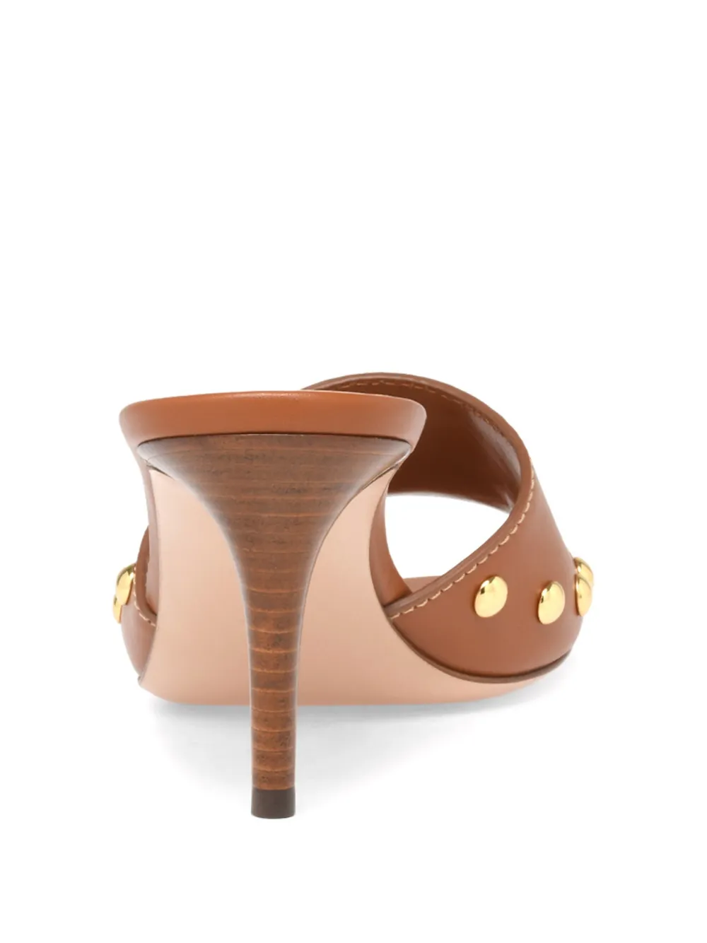 Gianvito Rossi Sandalen met studs Bruin