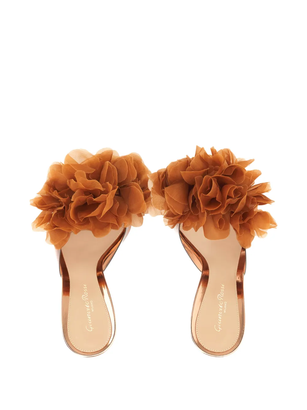 Gianvito Rossi Igea sandalen met bloemenprint Beige