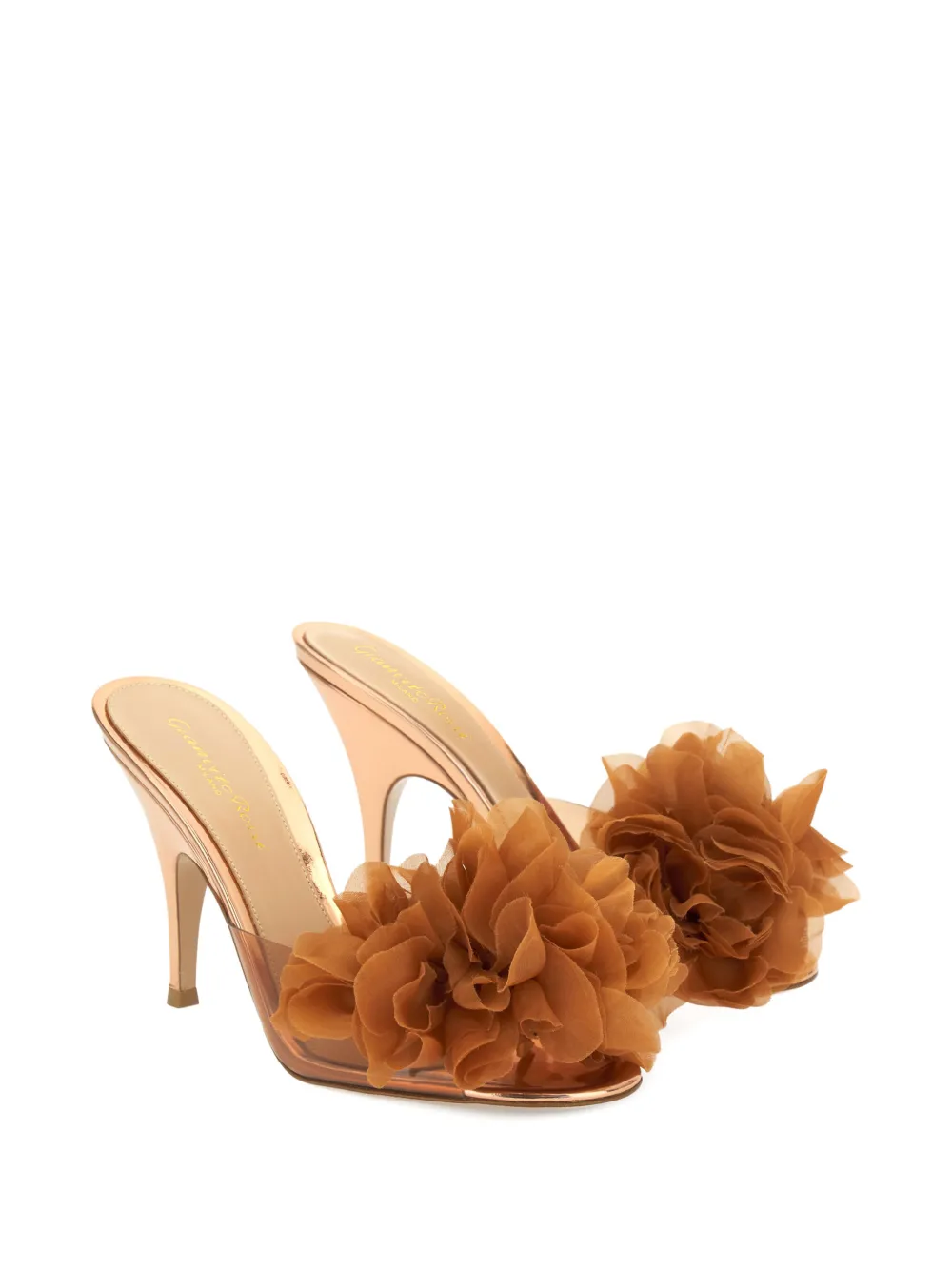 Gianvito Rossi Igea sandalen met bloemenprint Beige