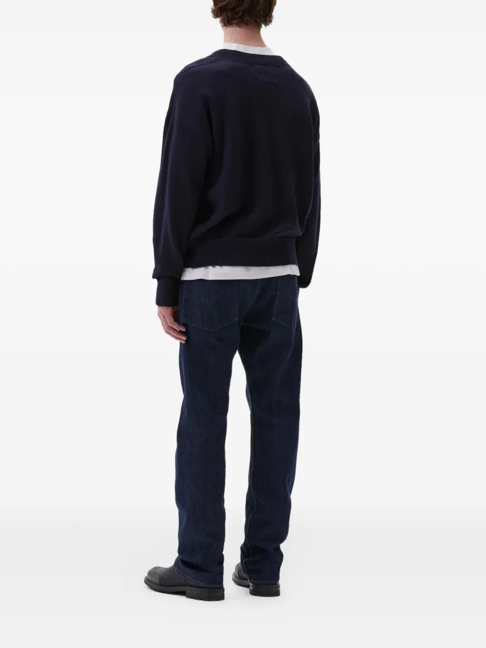  Margaret Howell Flatlock Guernsey Sweater - Blue 