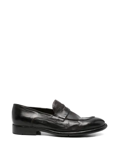 Eleventy penny-slot leather loafers