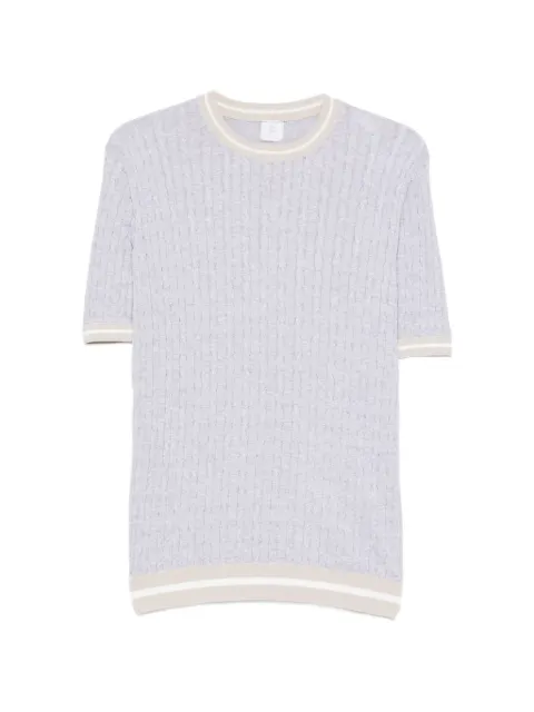 Eleventy round-neck ribbed T-shirt