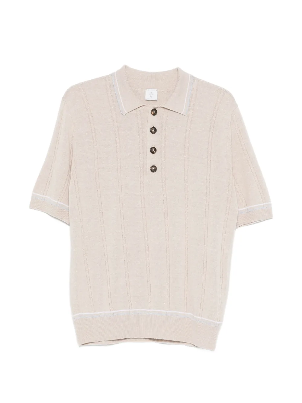 Eleventy Polo con dettagli a contrasto - Toni neutri