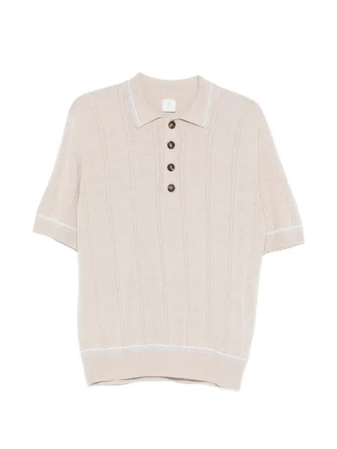 Eleventy рубашка поло с контрастной отделкой