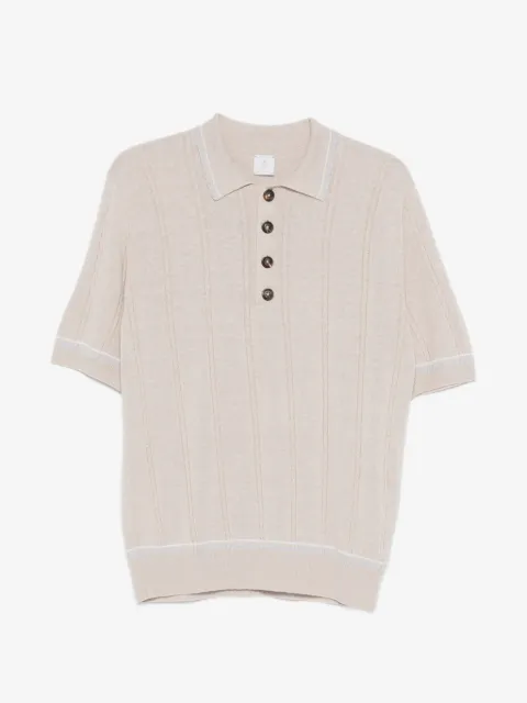 Eleventy contrasting-trim polo shirt