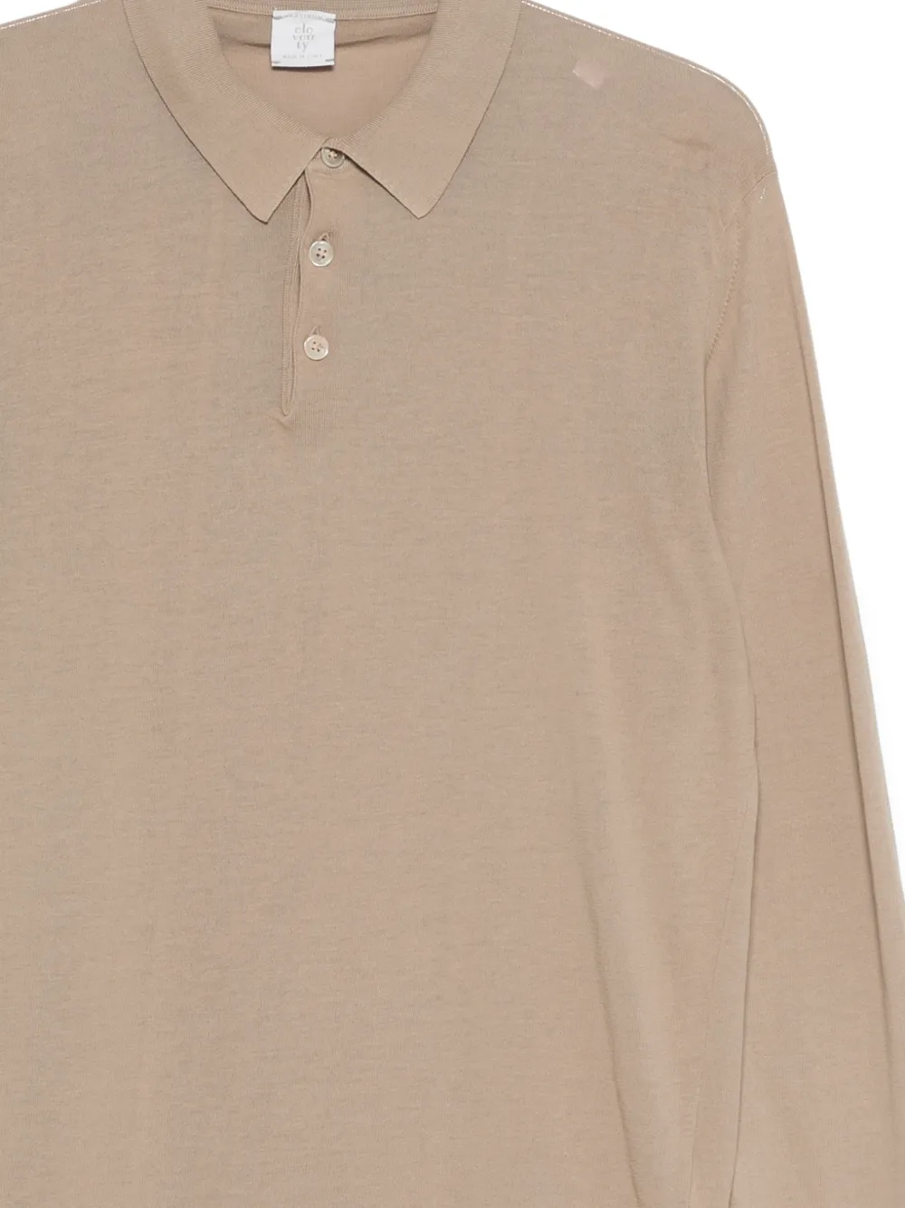  Eleventy Buttoned Polo Shirt - Neutrals 