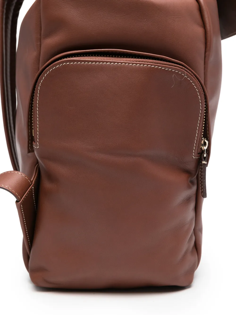  Eleventy Leather Backpack - Brown 