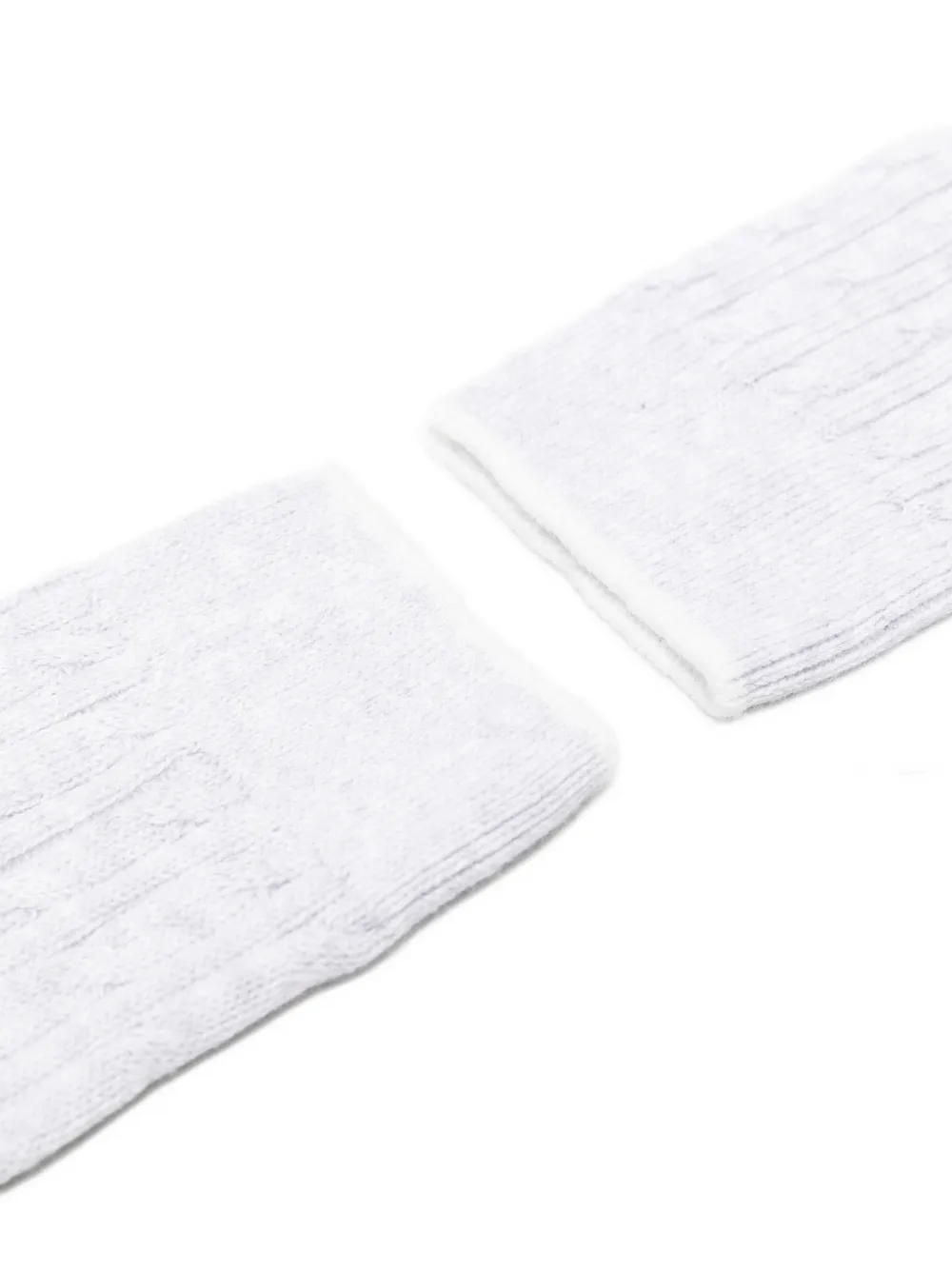  Eleventy Cable-knit Socks - Grey 