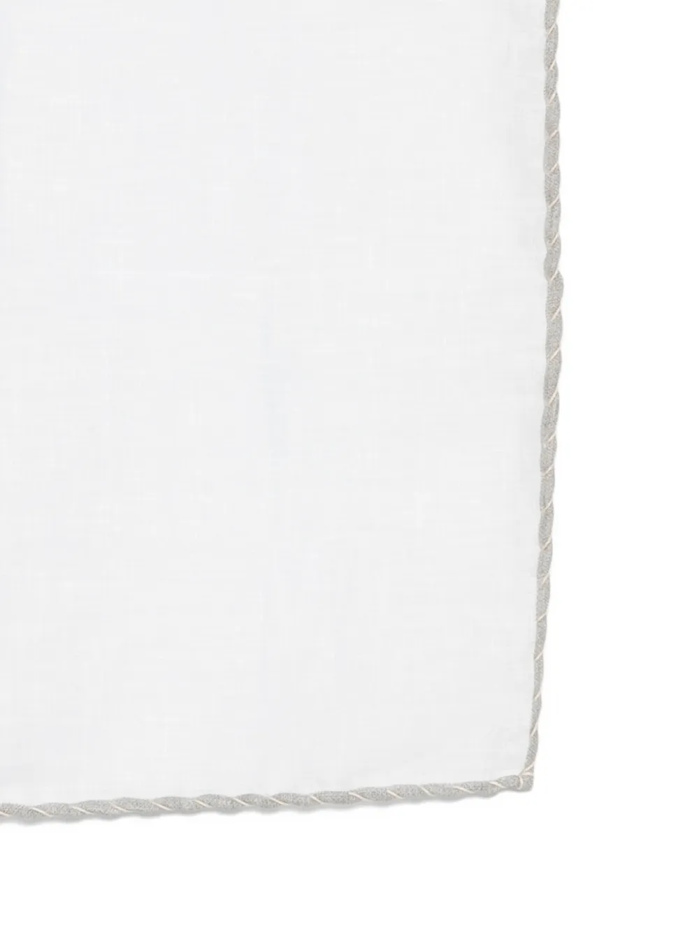  Eleventy Square-shape Handkerchief - White 
