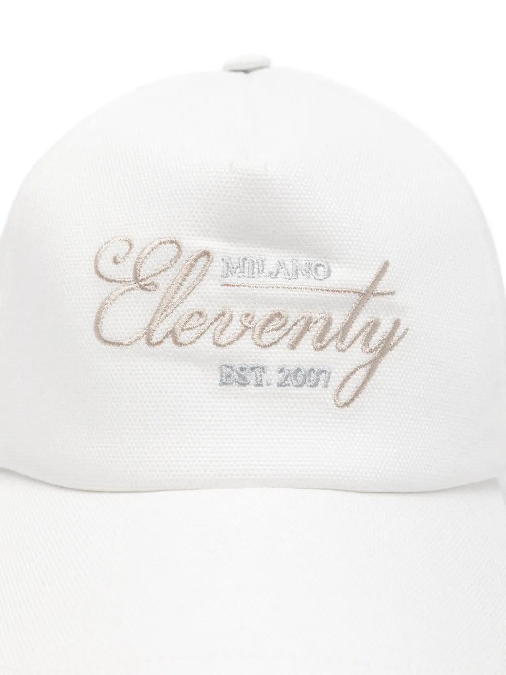 Eleventy Embroidered Baseball Cap - White 