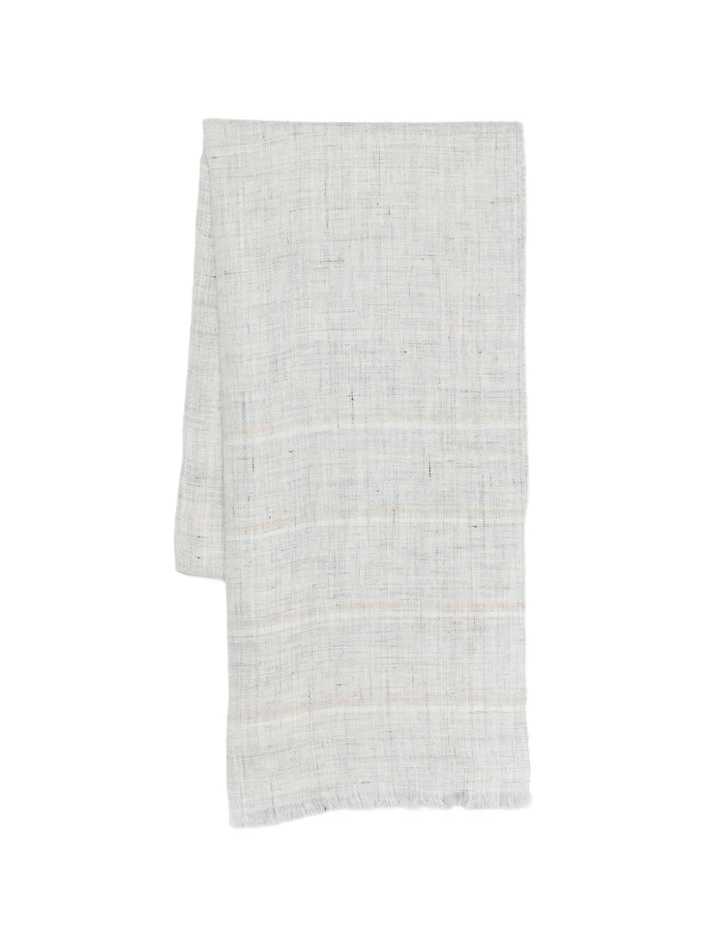 Eleventy Sciarpa a righe - Grigio