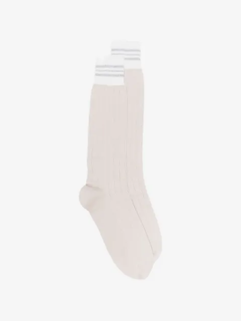 Eleventy ribbed striped socks