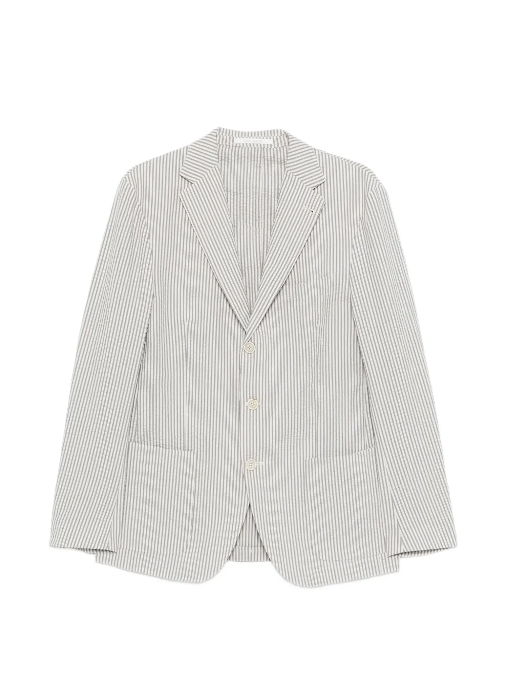Eleventy Giacca monopetto a righe - Toni neutri