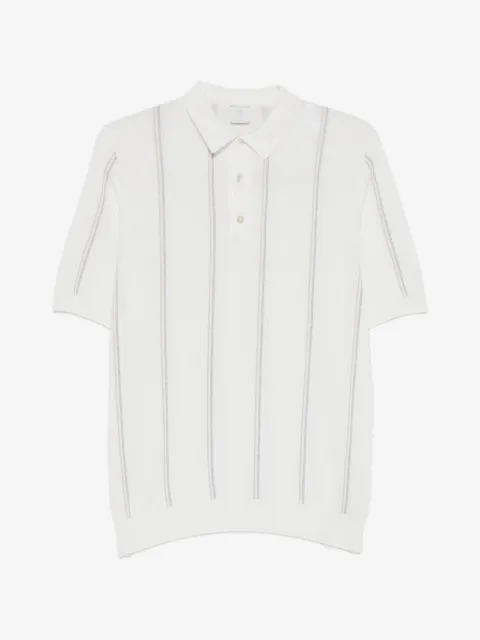 Eleventy striped polo shirt