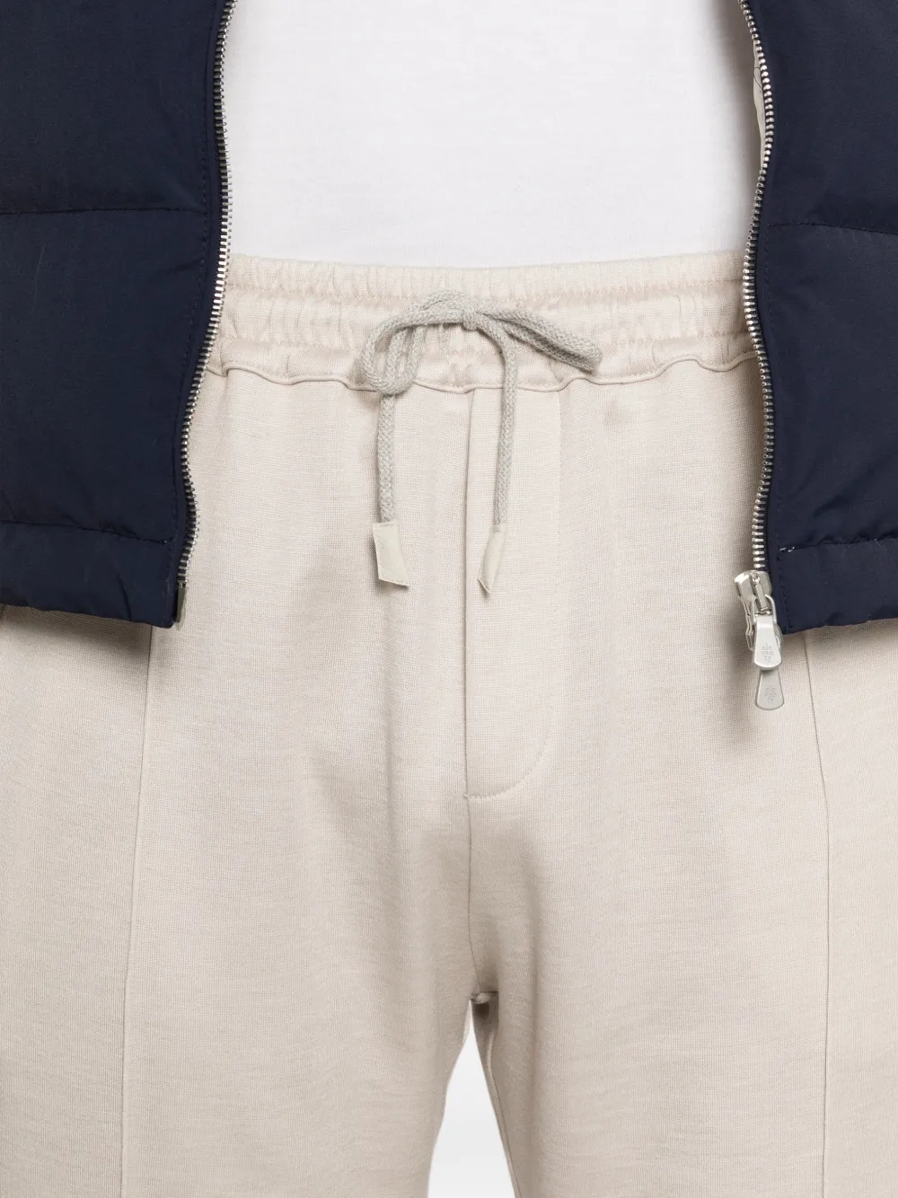 Eleventy Broek met trekkoord Beige